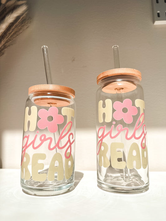 Hot girls read cup, book lover cup, bookish era, bookish goods, book worm gifts, book store gift