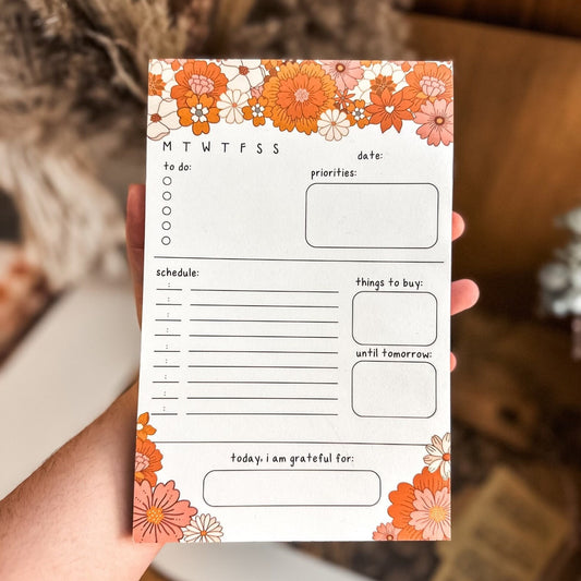 Boho Floral Notepad
