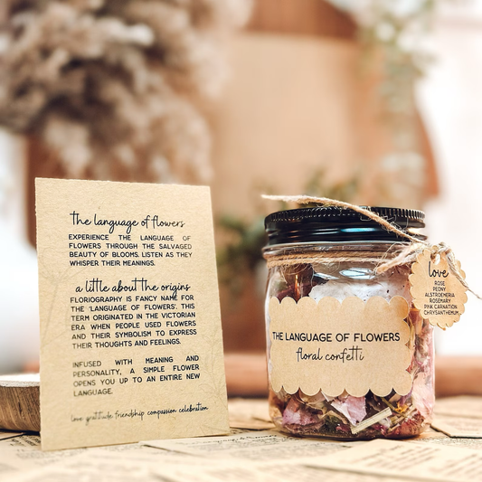 Language of Flowers Jar