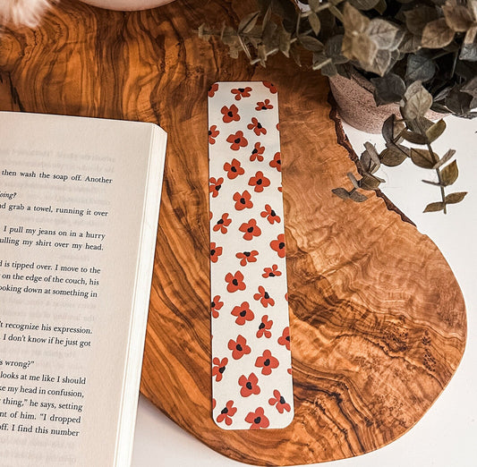 Red Poppy Bookmark
