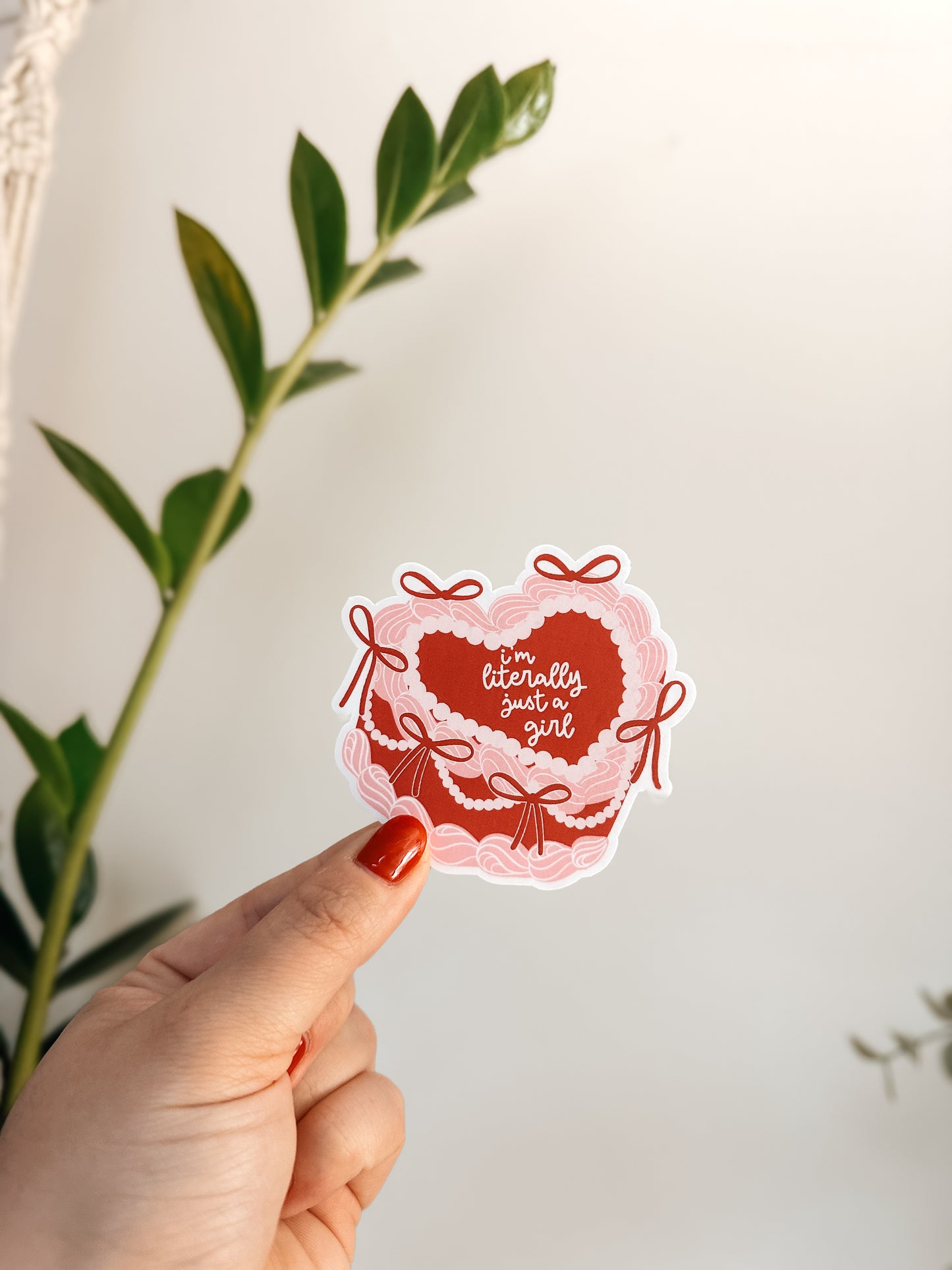 ‘I’m Literally Just A Girl’ Sticker