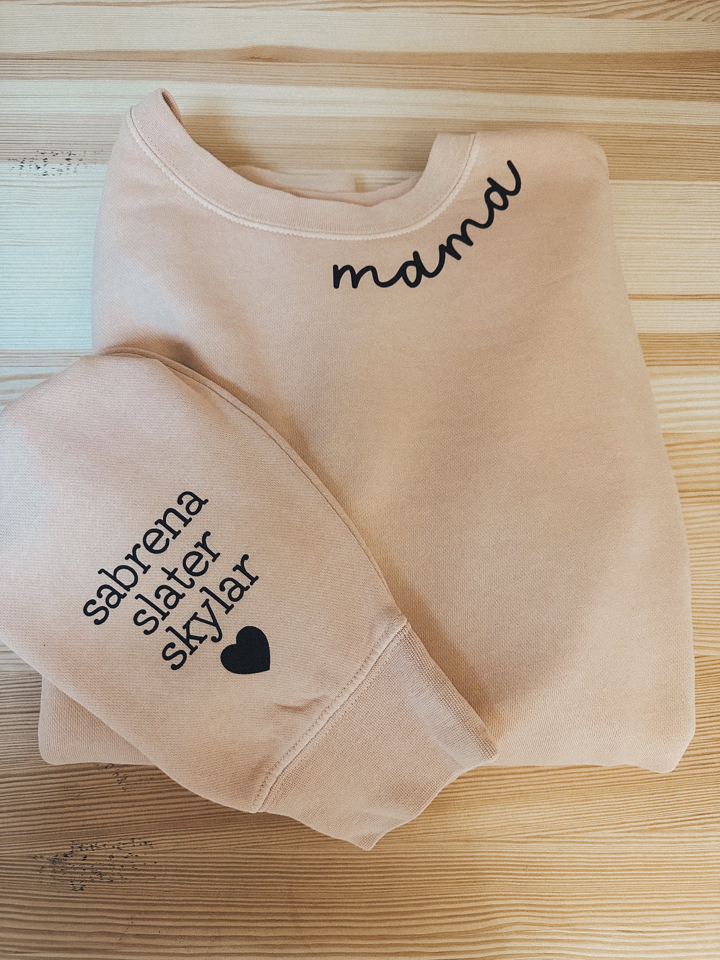 Mama and Kids' Names Custom Crewneck