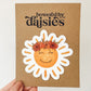 Smiling Sun with Flower Crown Sticker