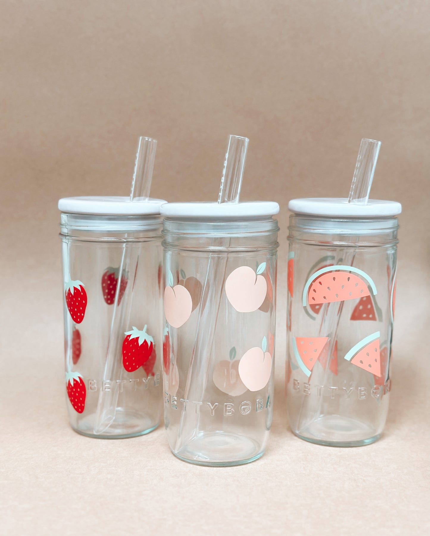Acrylic Lids For Glass Cups With Lids And Straws, Reusable Iced