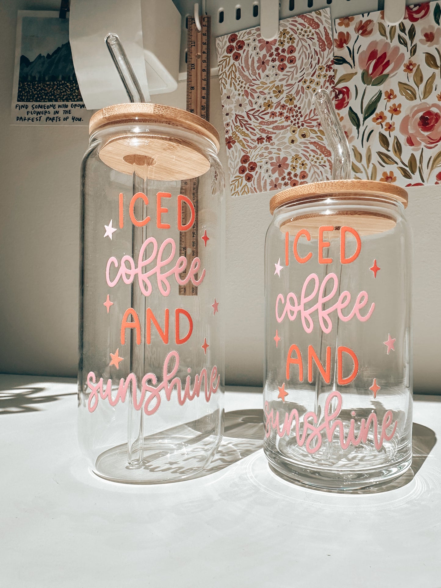 Do What Makes You Happy Iced Coffee Glass – The Pink Edition