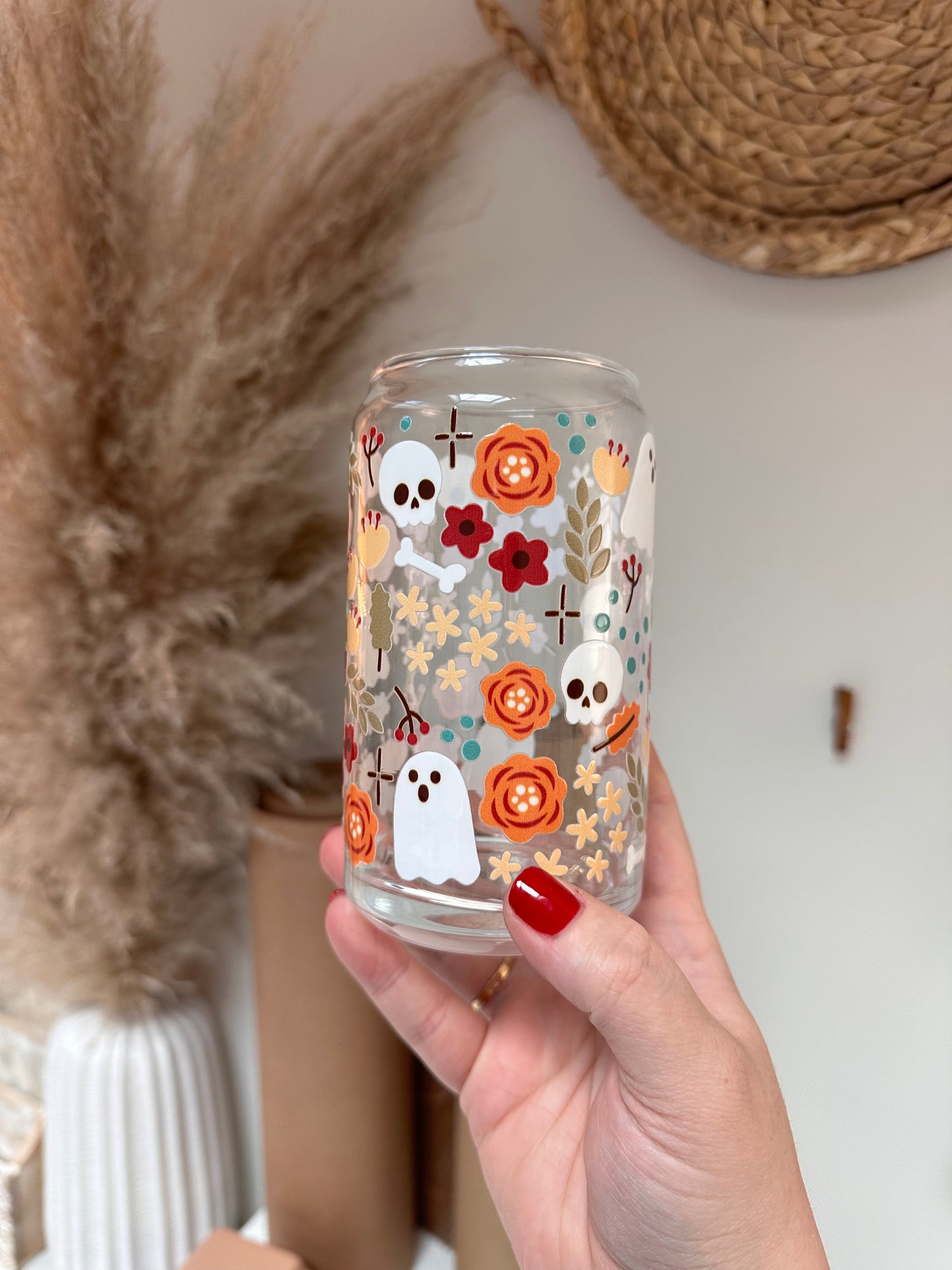 Floral Boho Halloween Cup