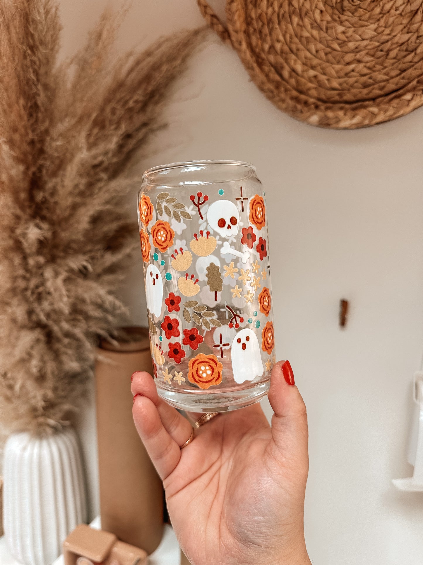 Floral Boho Halloween Cup