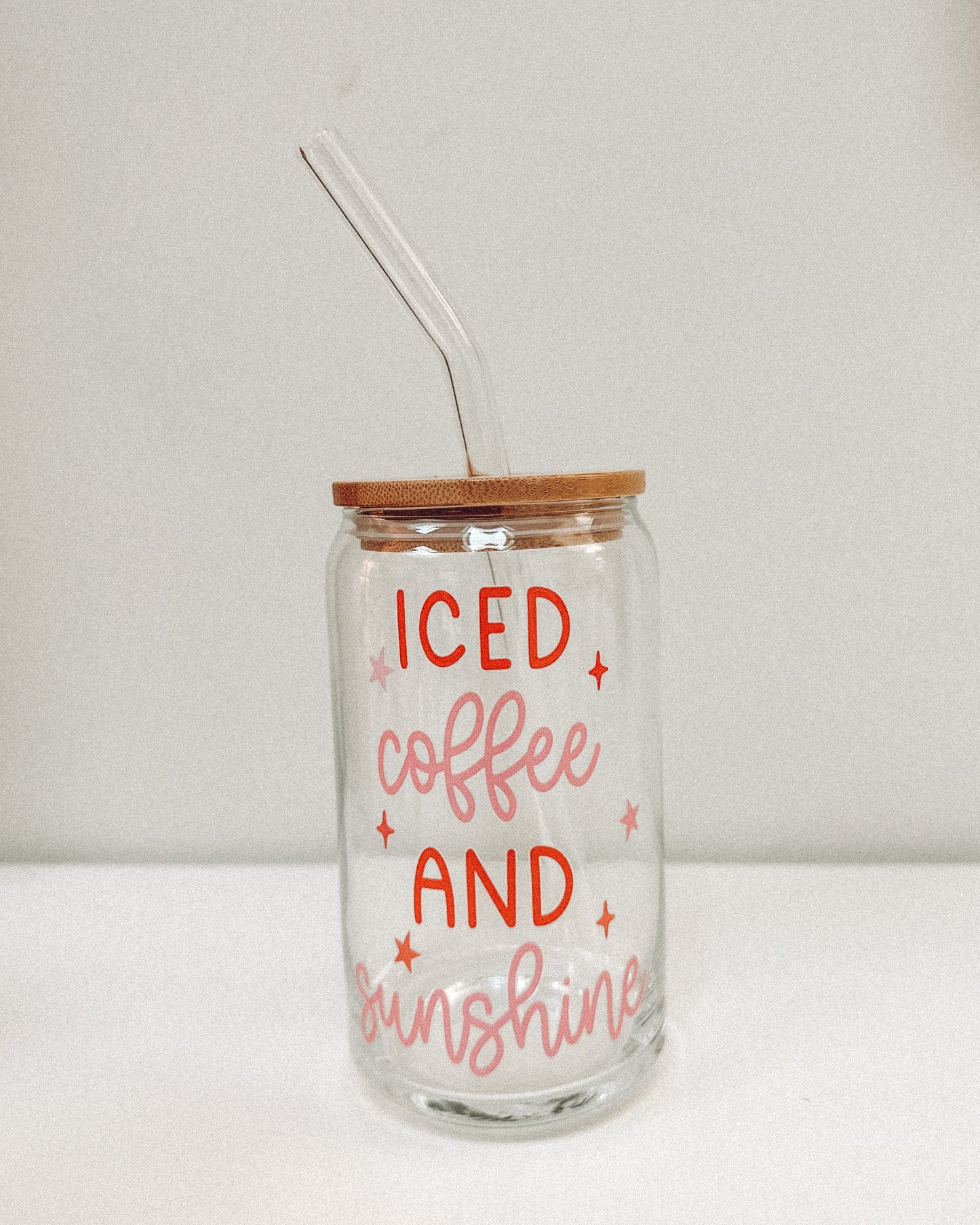 Good Days On My Mind Cup, Iced Coffee Glass Cup, Cute Aesthetic
