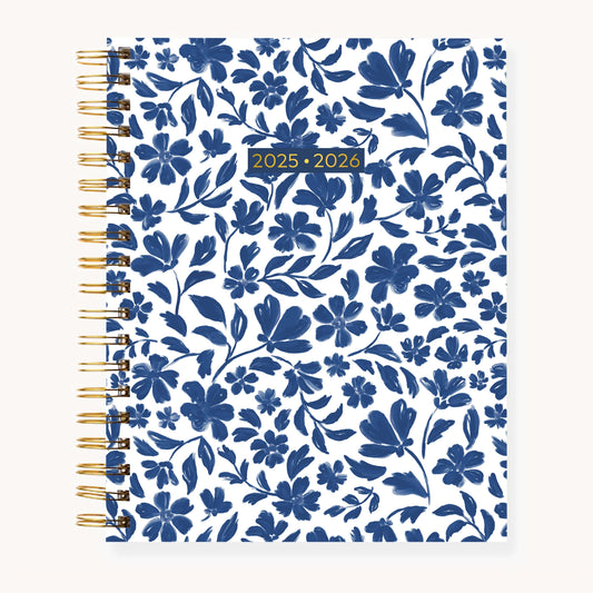 Porcelain Floral 2025-2026 Academic Planner