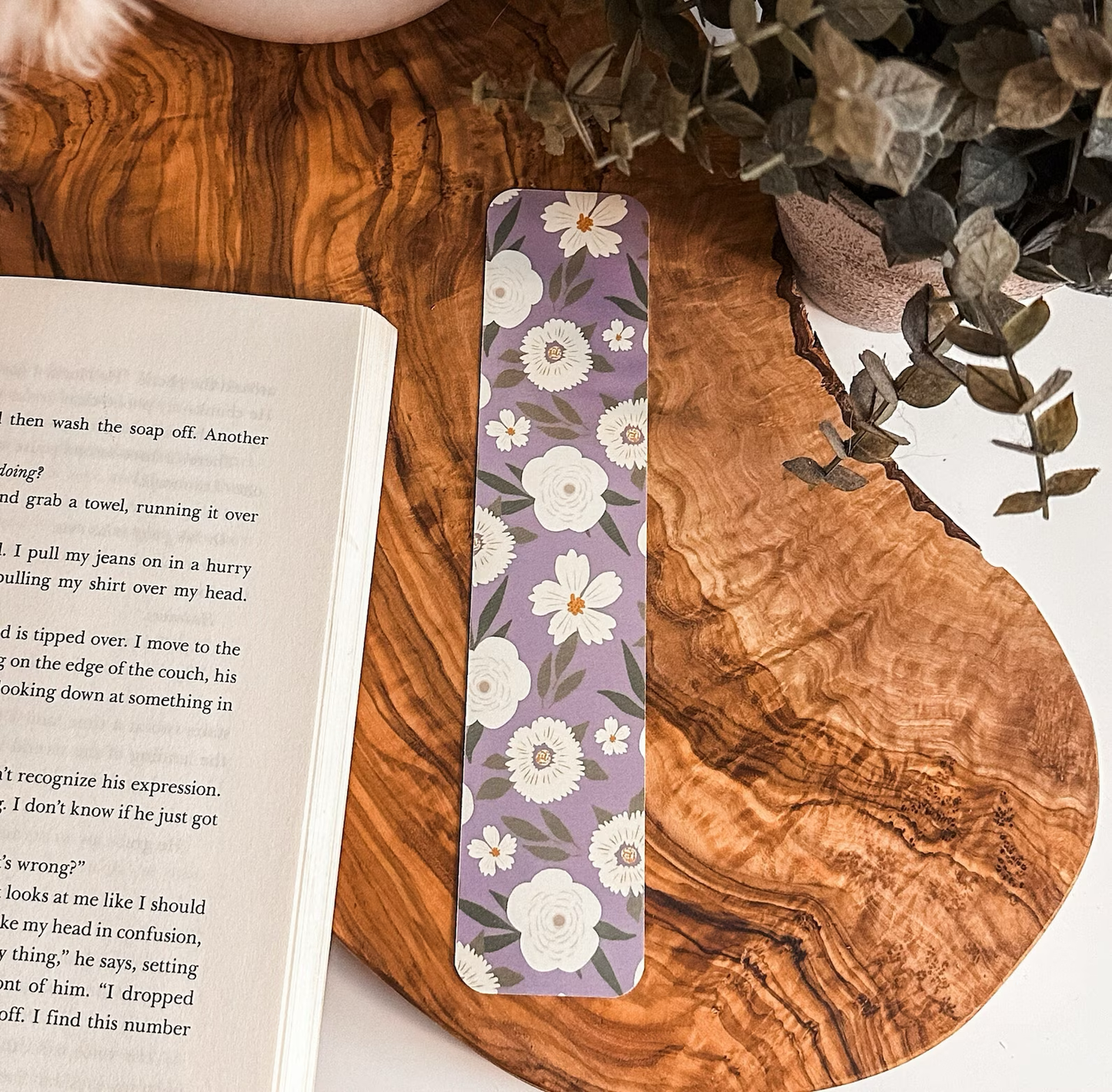 Purple Wildflower Bookmark