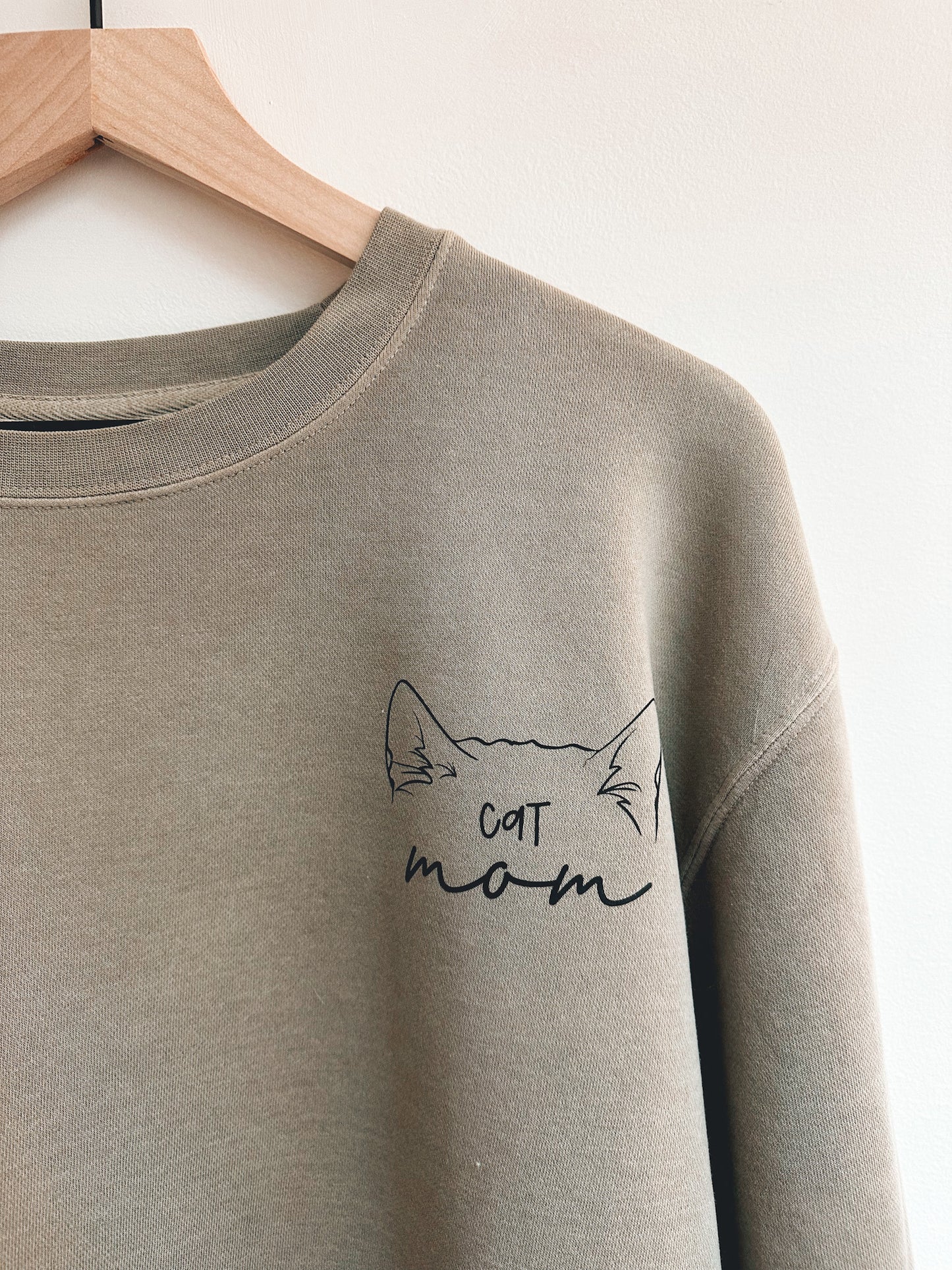 Custom Cat Ears Crewnecks | Cat Mom Crewneck | Cat Mother's Day Gift | Pet Parent Gift