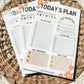 Daily Planner Notepad, To Do List Notepad, 50 Sheet Planner Notepad, Hourly Planner, Floral Planner, Organization Gifts