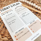 Daily Planner Notepad, To Do List Notepad, 50 Sheet Planner Notepad, Hourly Planner, Floral Planner, Organization Gifts
