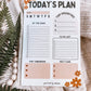 Daily Planner Notepad, To Do List Notepad, 50 Sheet Planner Notepad, Hourly Planner, Floral Planner, Organization Gifts